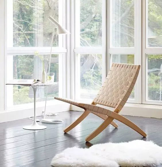 实木折叠椅结构尺寸图，一张收合万千遍的折叠椅