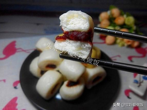 豆沙馒头的花样做法，豆沙卷花馒头的做法（香甜松软的奶香豆沙小馒头）