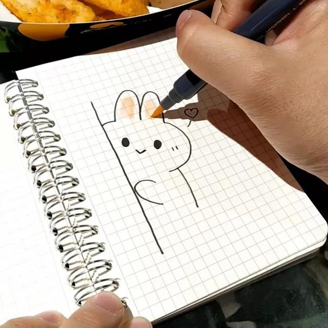 教宝宝画画  怎么画小兔子，教宝宝画画（教你画，可爱的小兔子~）