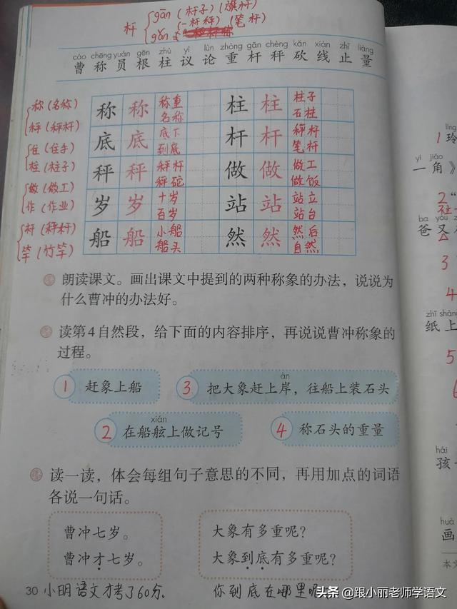 曹冲称象的故事简写，曹冲称象的故事主要讲了什么（部编语文二年级上册第4课《曹冲称象》图文讲解+知识点+同步练习）