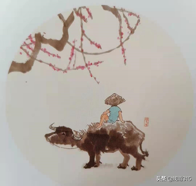 牛年咏牛诗词100首，来品读一首悠然淡远的《牛》诗