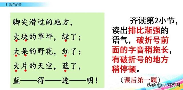 和拼音多音字组词，和拼音组词（统编语文二年级下册第8课《彩色的梦》图文解读+知识点+同步练习）