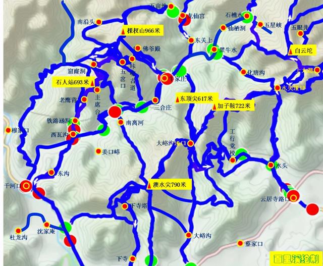 房山白云坨历史，北京及周边千米高山穿越路线概述