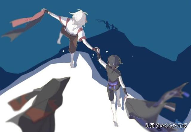 万叶和旅行者，微信头像，万叶和旅行者（外服玩家同人图都画好了）