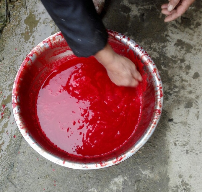 血肠是什么做的（舌尖美食糯米血肠：做法血腥）