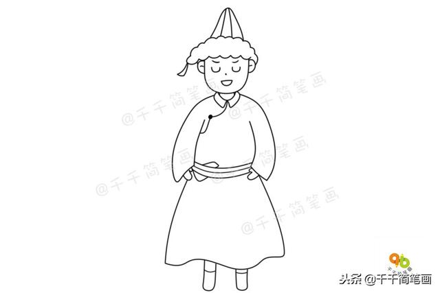 内蒙古儿童简笔画图片