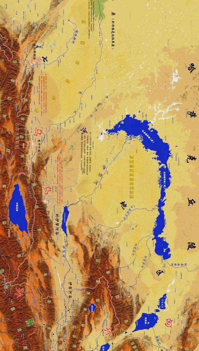 天山在地图上的位置，天山在哪里地图（详解天山南北——西域与大中亚地区）