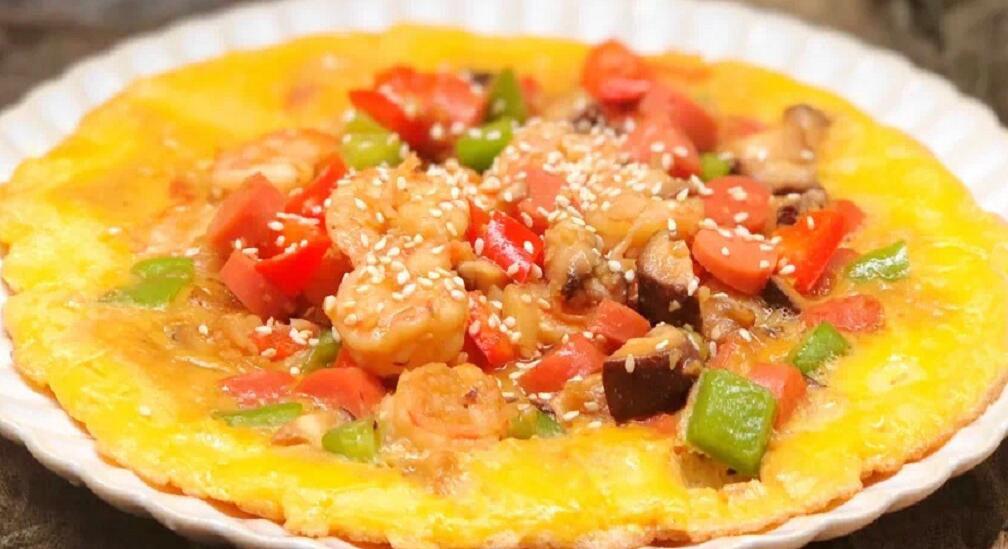 圖片[1]-【豪華蝦仁雞蛋餅】做法步驟圖 營(yíng)養(yǎng)又美味 小孩天天想吃-起舞食譜網(wǎng)