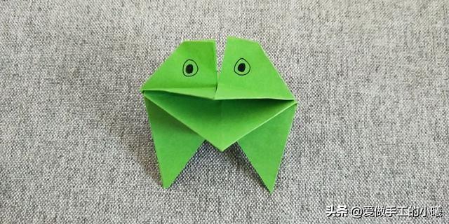 折青蛙怎么折简单又会跳，如何折会弹跳的青蛙（嘴巴会动的青蛙折纸）