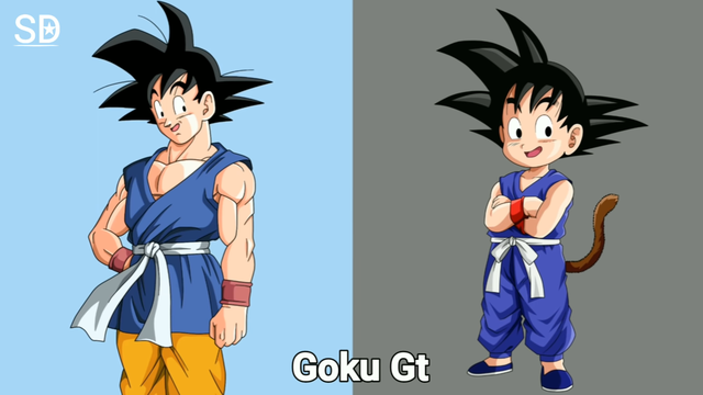 七龙珠孙悟空头像，悟空小时候超可爱，龙珠微信（龙珠人物成年、童年对比图）