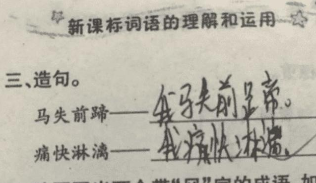 偶尔造句，偶尔造句大全简单（小学生零分造句“有的”走红）