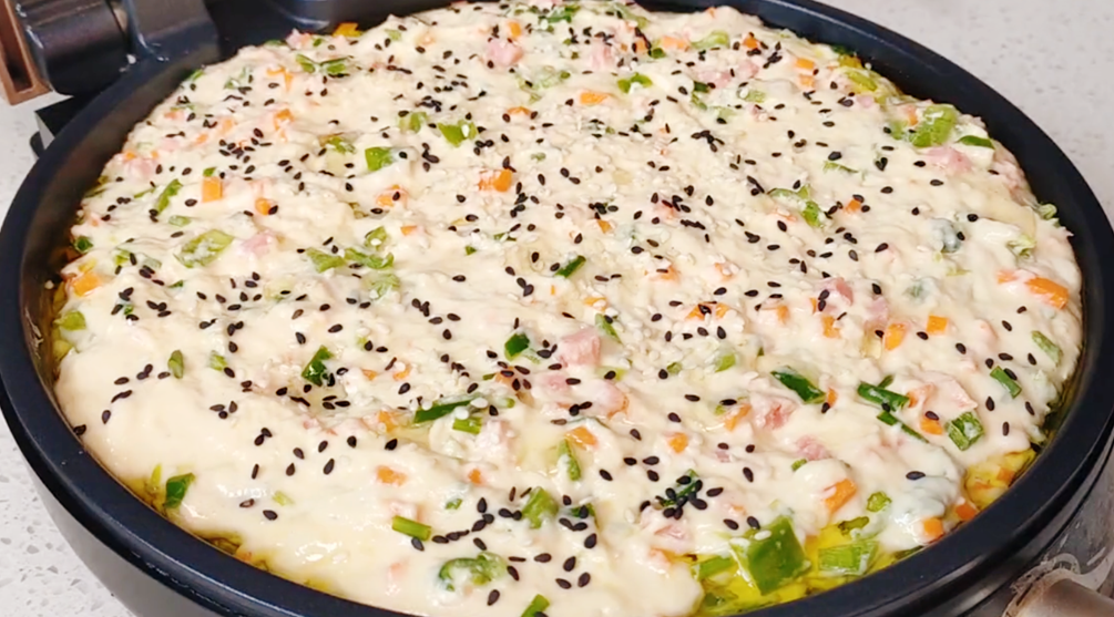 图片[6]-【大米蔬菜饼】做法步骤图 出锅松软鲜香 大人孩子都爱吃-起舞食谱网