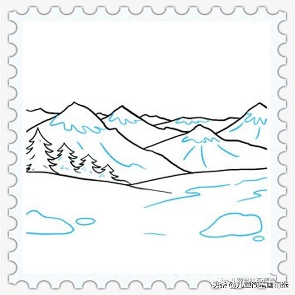 简笔画----风景画的简易画法，画简笔画 风景（儿童简笔画精选-风景画）