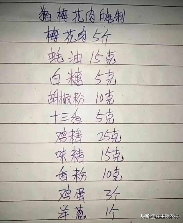 味粉是什么调料，3a粉是什么调料（厨师手写配方）