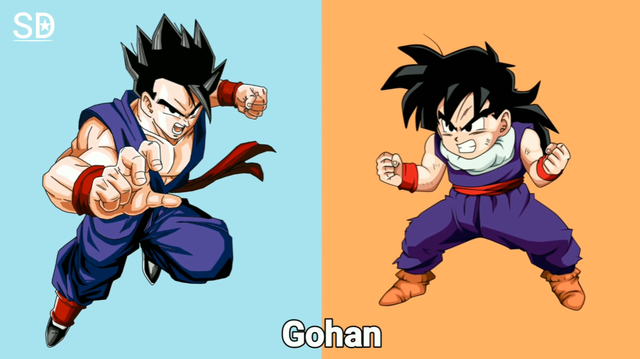 七龙珠孙悟空头像，悟空小时候超可爱，龙珠微信（龙珠人物成年、童年对比图）