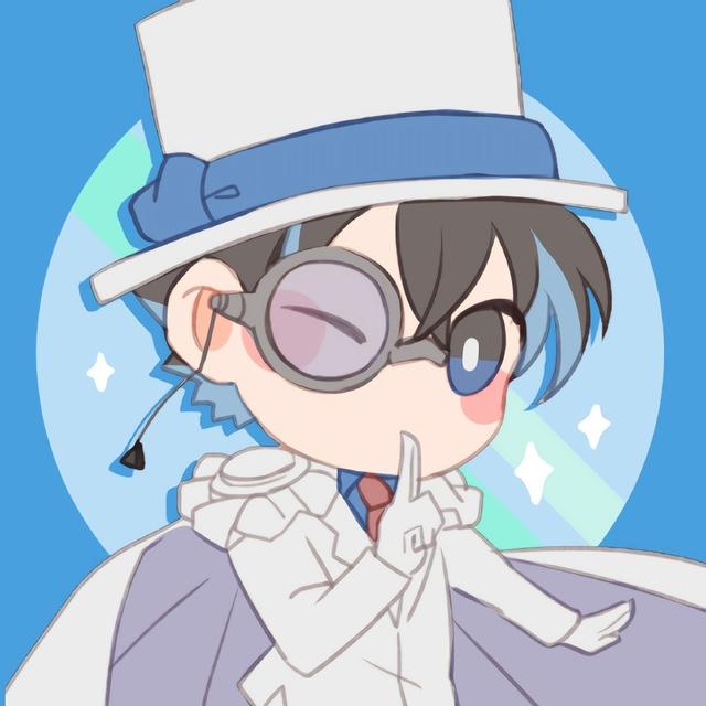 怪盗基德的头像，怪盗基德微信（呆萌版新一、快斗来袭）