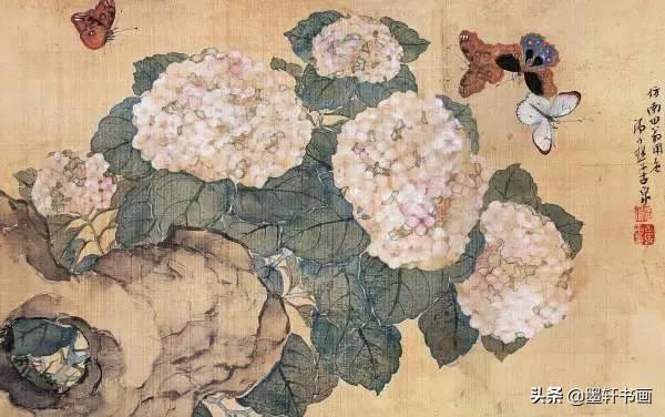 居廉淡雅国画作品欣赏，居廉精品画作欣赏