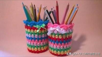 笔筒怎么做，可爱的笔筒怎么做（萌系钩织笔筒附详细教程哦）