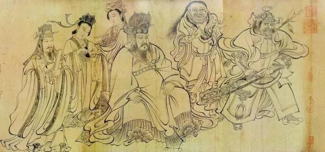 吴道子现存画作，吴道子存世的罕见作品地狱变相图送子天王图