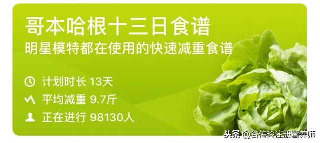 哥本哈根食谱，哥本哈根十三日食谱（哥本哈根减肥法13天瘦10斤）