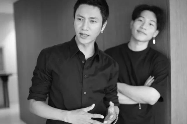 陈坤与儿子合照