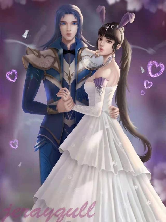 在唐昊阿银的见证下,唐三向小舞求婚,两人接吻,画面太甜了