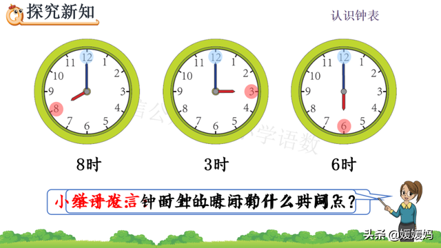 一年级认识钟表，一年级学生认识钟表（人教版一年级数学上册第7单元《认识钟表》课件及同步练习）