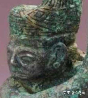 流泪跪坐表情包，微信头像，流泪跪坐表情包（三星堆扭头跪坐青铜人像是相士王）