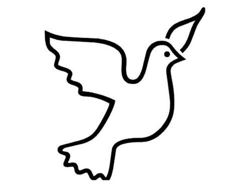 鸽子简笔画怎么画，抓住大的形体简单易学（简笔画：高清鸽子简笔画）