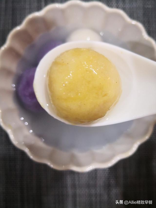三色汤圆的家常做法，营养早餐第221期