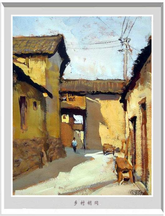 风景水粉画，风景水粉画山水（陆琦水粉风景写生作品）