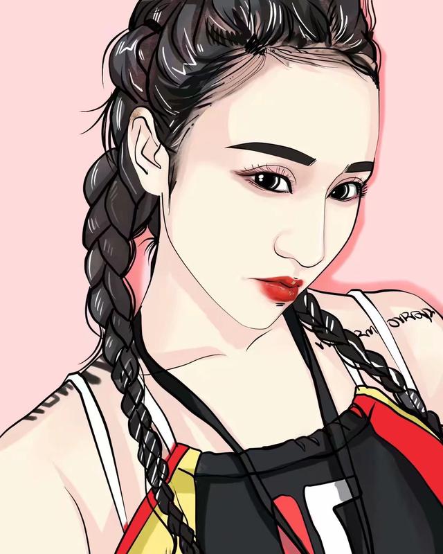 女生头像帅气微信，女生头像帅气（女人手绘头像，街酷起来也很帅）