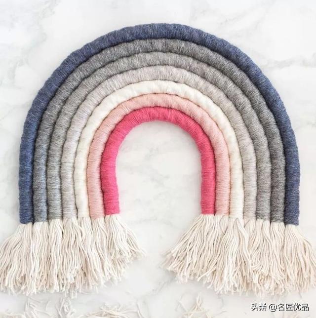 手工编织挂毯，挂毯编织教程（做一款彩虹挂毯）