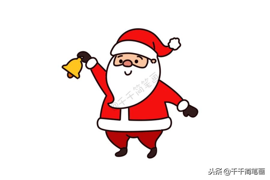 圣诞老人怎么画，小孩怎样画简单的圣诞老人（儿童轻松学画10种圣诞老人简笔画）