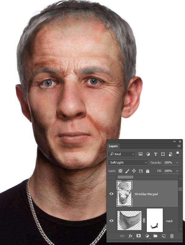 ps怎么p掉不要的东西，ps怎么p掉多余的东西（Photoshop把人P老）