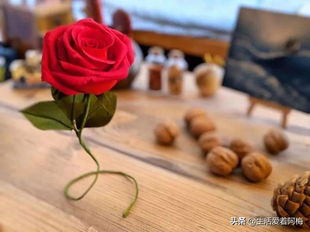 diy玫瑰花的做法，diy玫瑰花的做法简单（用纸藤DIY了一束玫瑰花送自己）