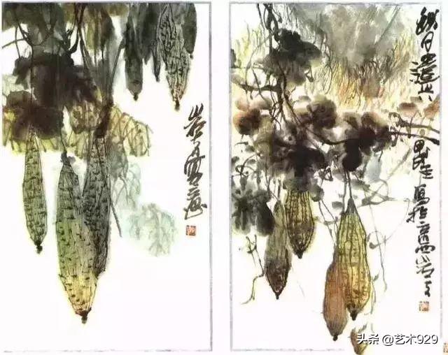 丝瓜喜欢阴还是阳，丝瓜苗喜阳还是阴（一教就会，国画丝瓜的写意画法）