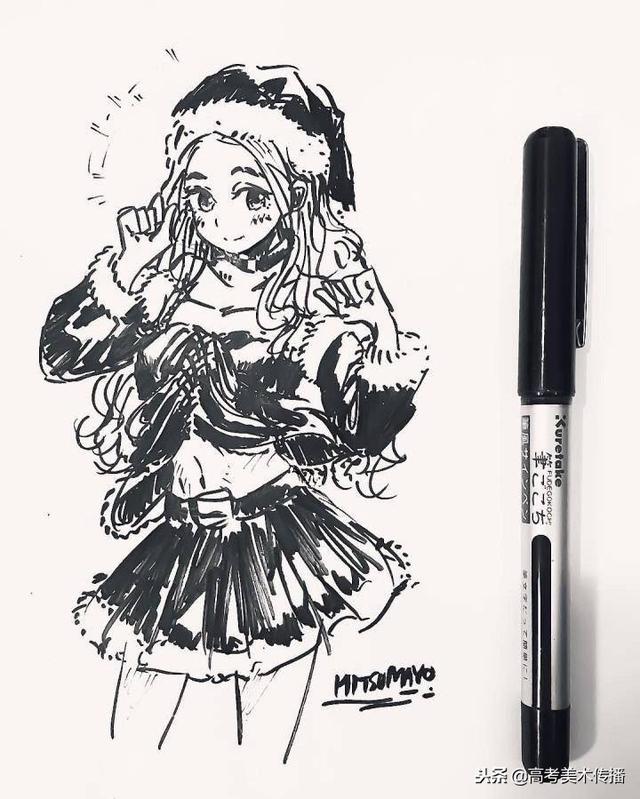 一组唯美浪漫卡通人物插画 插画师:純頃，微信头像，一组唯美浪漫卡通人物插画 插画师:純頃（一组卡通人物形象插画）