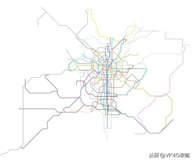 成都地铁25号线最新线路，一共有46条轨道交通线路