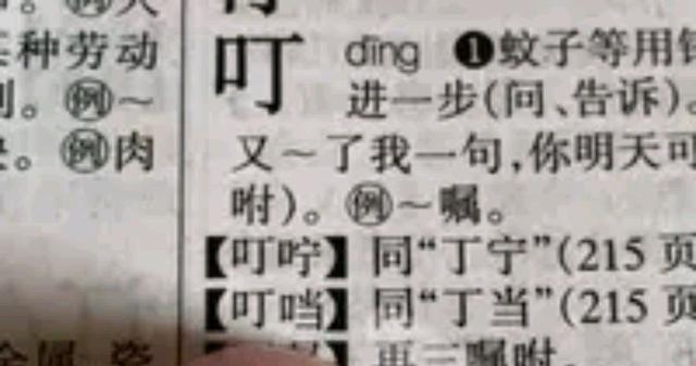 叮字为什么要用口字旁，口字旁的叮怎么组词（口字旁的“当”真的打不出来）