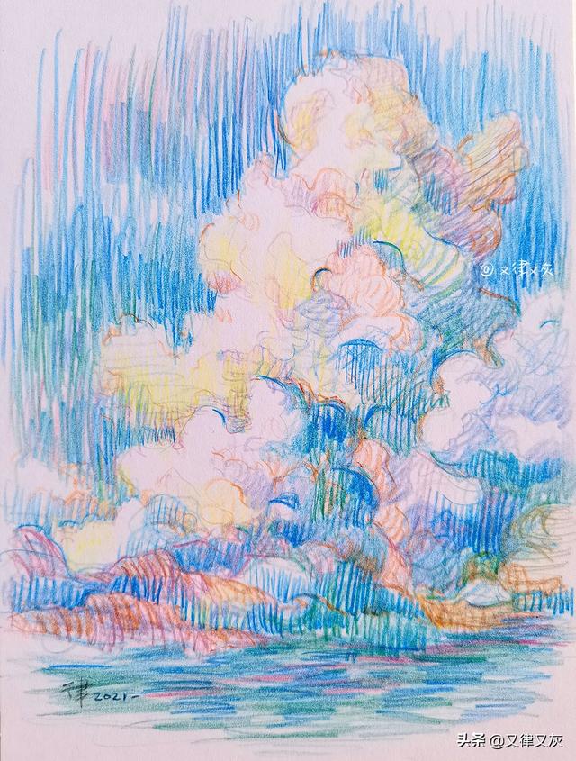 龙卷风简笔画，主页上有一个龙卷风一样的简笔画的bt种子下载网站（五月放云，画一画天上云卷云舒）