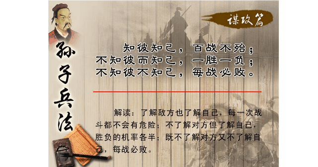 百战不殆的意思，百战不殆是什么意思（《孙子兵法》中的知己知彼）