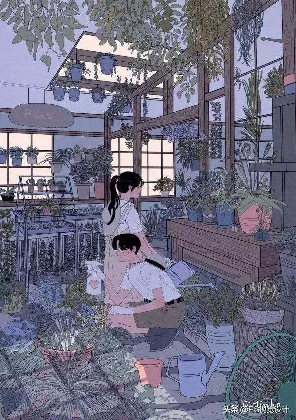 韩国插画师Myeong-Minho甜蜜日常插画，myeong minho插画师（成为少女们都想要的爱情图片）