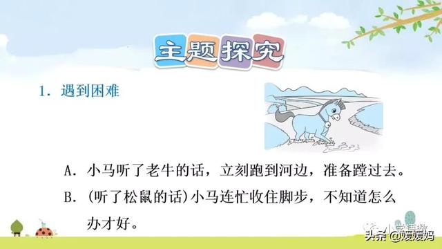 驼能组什么成语，驼能组什么成语接龙（二年级下册语文课文14《小马过河》图文详解及同步练习）