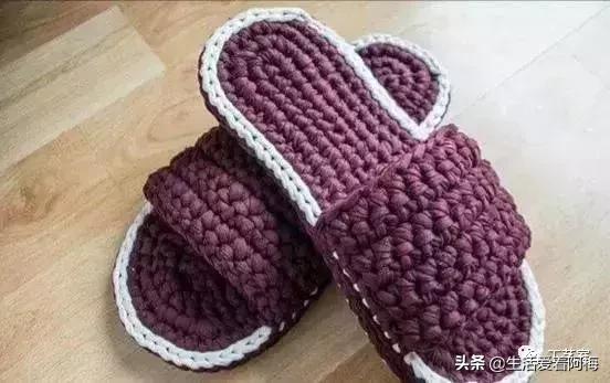 新手勾鞋子一步一步教，鞋子的钩法详解简单几步教会你（是时候为家人钩织地板拖了）