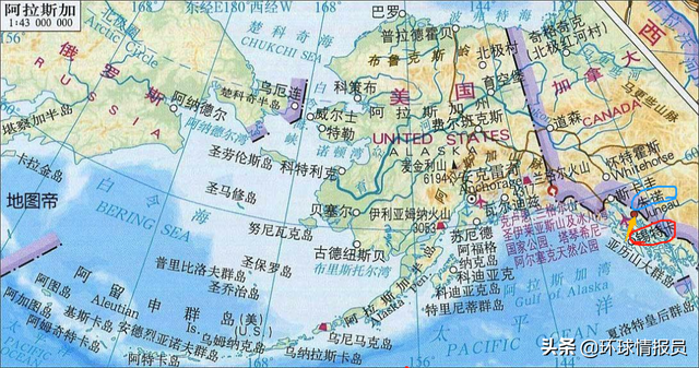 阿拉斯加的地理位置，阿拉斯加的地理位置地图（为什么建在交通不便的“飞地”）
