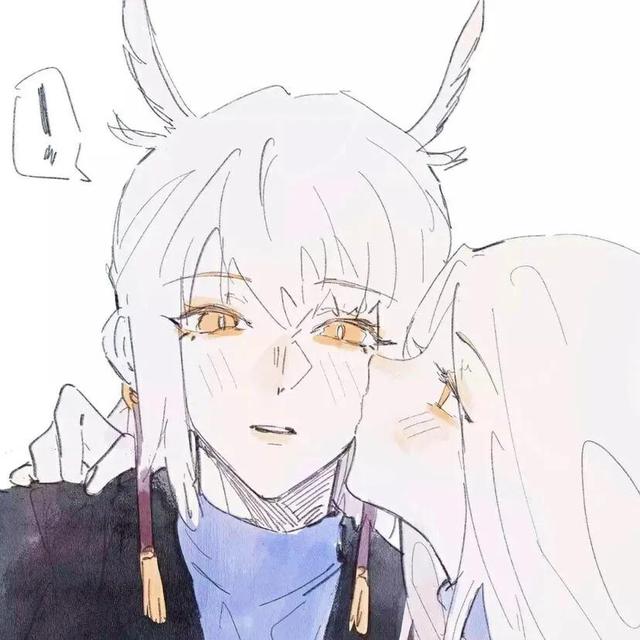 光遇.情头.郡主and高马尾，微信头像，光遇.情头.郡主and高马尾（稀有物种）画师 一碗柳褚 /因光而遇/（光遇cp向情侣头像‖“陷落美好）