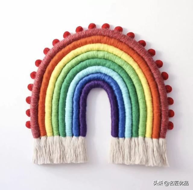 手工编织挂毯，挂毯编织教程（做一款彩虹挂毯）
