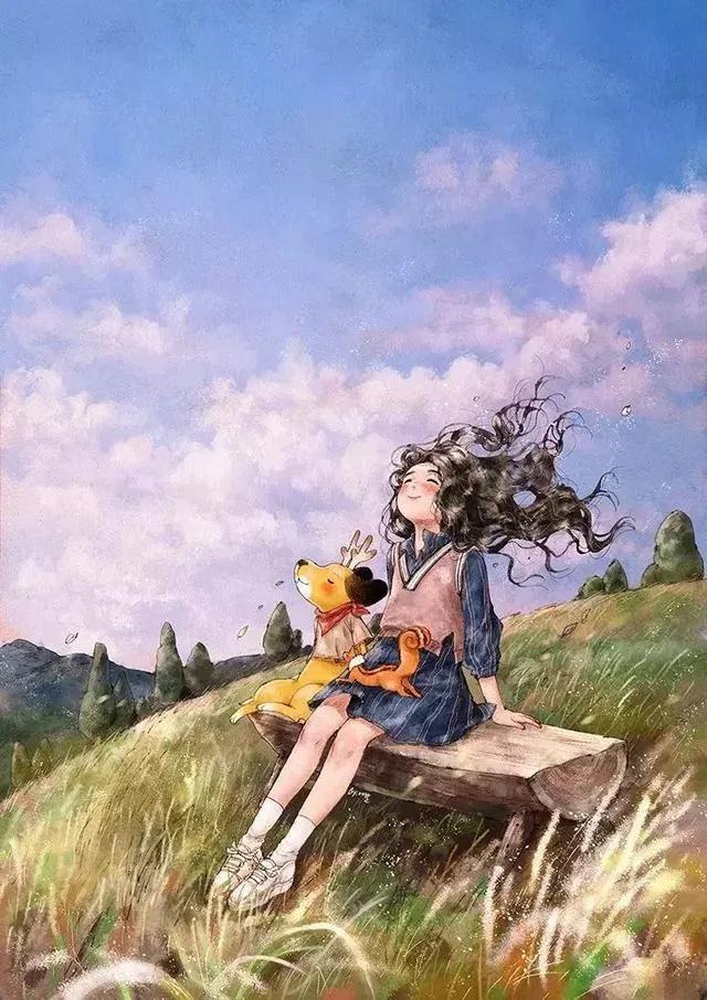 女生背景头像微信，女生背景头像（简约森系文艺小清新头像唯美手绘QQ头像女生微信头像朋友圈背景图）