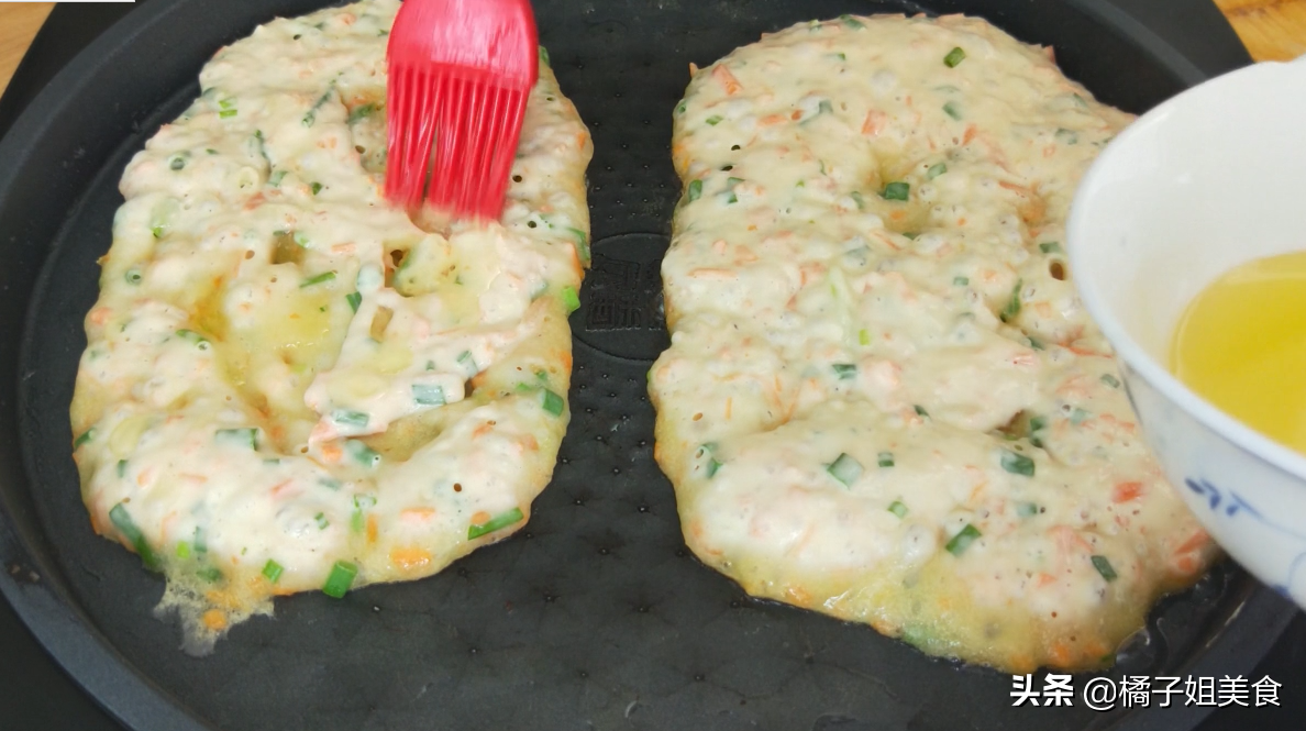 图片[6]-【胡萝卜鸡蛋饼】做法步骤图 10分钟解决一顿早餐-起舞食谱网